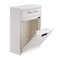 Adiroffice Large Wall Mountable Mailbox with Key and Combination lock ADI631-04-WHI-KC - alternate 2